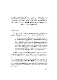 "El amor conyugal o la Amelia" (1794), de L. F. Comella, y otras adaptaciones dramáticas españolas desconocidas de novelas de F. T. Baculard D'Arnaud /  María Jesús García Garrosa | Biblioteca Virtual Miguel de Cervantes