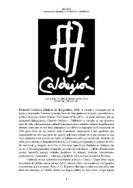 Editorial Caldeirón (Malpica de Bergantiños, 2008- ) [Semblanza] / Teresa Seara | Biblioteca Virtual Miguel de Cervantes