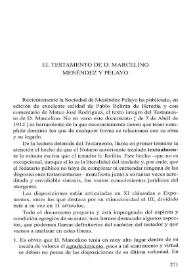 El testamento de D. Marcelino Menéndez y Pelayo / Pedro de Escalante García de los Ríos | Biblioteca Virtual Miguel de Cervantes