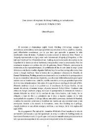 "Tom Jones" o El expósito" de Henry Fielding, en la traducción de Ignacio de Ordejón (1796) / por Eterio Pajares | Biblioteca Virtual Miguel de Cervantes