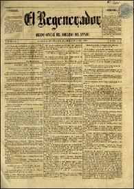 El Regenerador : Órgano Oficial del Gobierno del Estado de Oaxaca. Tomo II, núm. 1, 24 de diciembre de 1872 | Biblioteca Virtual Miguel de Cervantes