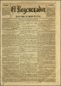 El Regenerador : Órgano Oficial del Gobierno del Estado de Oaxaca. Tomo II, núm. 8, 17 de enero de 1873 | Biblioteca Virtual Miguel de Cervantes