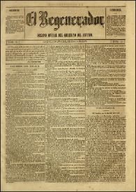 El Regenerador : Órgano Oficial del Gobierno del Estado de Oaxaca. Tomo II, núm. 11, 28 de enero de 1873 | Biblioteca Virtual Miguel de Cervantes