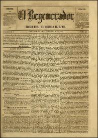 El Regenerador : Órgano Oficial del Gobierno del Estado de Oaxaca. Tomo II, núm. 20, 28 de febrero de 1873 | Biblioteca Virtual Miguel de Cervantes