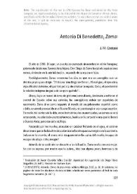 Antonio Di Benedetto, "Zama" / J. M. Coetzee | Biblioteca Virtual Miguel de Cervantes