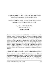 Ernesto Giménez Caballero : Fascismo y sentido común en "La Gaceta Literaria" (1927-1930) / Ignacio José Huerta Bravo | Biblioteca Virtual Miguel de Cervantes