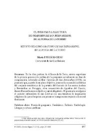 Claves para la lectura de "Oratorio de San Bernardino", de Alfonsa de la Torre / María Payeras Grau | Biblioteca Virtual Miguel de Cervantes