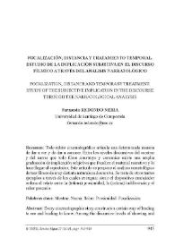 Focalización, distancia y tratamiento temporal. Estudio de la implicación subjetiva en el discurso fílmico a través del análisis narratológico / Fernando Redondo Neira | Biblioteca Virtual Miguel de Cervantes