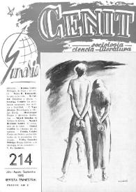 Cenit : Revista de Sociología, Ciencia y Literatura. Año XXV, núm. 214, julio-agosto-septiembre 1975 | Biblioteca Virtual Miguel de Cervantes