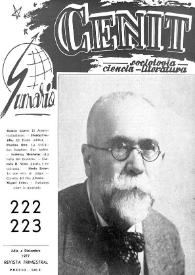 Cenit : Revista de Sociología, Ciencia y Literatura. Año XXVII, núm. 222-223, julio a diciembre 1977 | Biblioteca Virtual Miguel de Cervantes