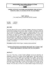 Saberes antiguos para problemas modernos: melancolía y filosofía moral en los ensayos de William Temple / Andrés Gattinoni | Biblioteca Virtual Miguel de Cervantes