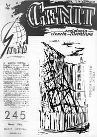 Cenit : Revista de Sociología, Ciencia y Literatura. Año XXXVI, núm. 245, marzo 1986 | Biblioteca Virtual Miguel de Cervantes