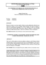 Una frontera de Ultramar. El estado defensivo de las Filipinas en tiempos de Carlos II, 1665-170 / Antonio Espino López | Biblioteca Virtual Miguel de Cervantes