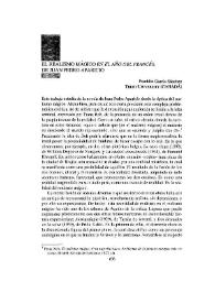 El realismo mágico en "El año del francés", de Juan Pedro Aparicio  / Franklin García Sánchez | Biblioteca Virtual Miguel de Cervantes