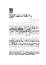 La fuente de la vida: Lourdes Ortiz denuncia la fuente de las crecientes desigualdades entre el norte y el sur  / Lynn McGovern-Waite | Biblioteca Virtual Miguel de Cervantes