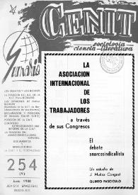 Cenit : Revista de Sociología, Ciencia y Literatura. Año XXXVIII, núm. 254, junio 1988 | Biblioteca Virtual Miguel de Cervantes