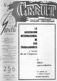 Cenit : Revista de Sociología, Ciencia y Literatura. Año XXXVIII, núm. 256, diciembre 1988 | Biblioteca Virtual Miguel de Cervantes