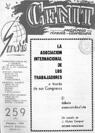 Cenit : Revista de Sociología, Ciencia y Literatura. Año XXXIX, núm. 259, diciembre 1989 | Biblioteca Virtual Miguel de Cervantes