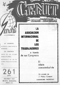 Cenit : Revista de Sociología, Ciencia y Literatura. Año XXXX, núm. 261, febrero 1991 | Biblioteca Virtual Miguel de Cervantes