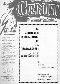 Cenit : Revista de Sociología, Ciencia y Literatura. Año XXXX, núm. 263, décembre 1991 | Biblioteca Virtual Miguel de Cervantes