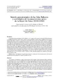 Interés geoestratégico de las Islas Baleares y actividades de reconocimiento aéreo de la "Royal Air Force" (1941-1944) / Celso García, Antoni Ginard-Bujosa y Joana M. Petrus | Biblioteca Virtual Miguel de Cervantes