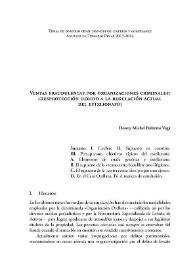 Ventas fraudulentas por organizaciones criminales: ¿desprotección debido a la regulación actual del estelionato? / Donny Michel Pedreros Vega | Biblioteca Virtual Miguel de Cervantes