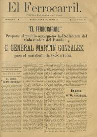 El Ferrocarril : periódico independiente y liberal. Cuarta época, tomo I, núm. 46, 9 de junio de 1898 | Biblioteca Virtual Miguel de Cervantes