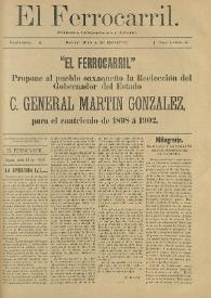 El Ferrocarril : periódico independiente y liberal. Cuarta época, tomo I, núm. 49, 19 de junio de 1898 | Biblioteca Virtual Miguel de Cervantes