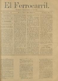 El Ferrocarril : periódico independiente y liberal. Cuarta época, tomo I, núm. 52, 30 de junio de 1898 | Biblioteca Virtual Miguel de Cervantes