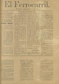 El Ferrocarril : periódico independiente y liberal. Cuarta época, tomo I, núm. 53, 3 de julio de 1898 | Biblioteca Virtual Miguel de Cervantes