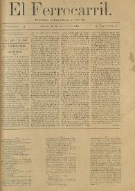 El Ferrocarril : periódico independiente y liberal. Cuarta época, tomo I, núm. 54, 7 de julio de 1898 | Biblioteca Virtual Miguel de Cervantes