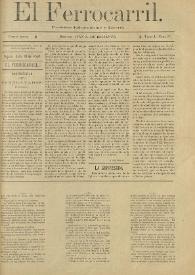 El Ferrocarril : periódico independiente y liberal. Cuarta época, tomo I, núm. 55, 10 de julio de 1898 | Biblioteca Virtual Miguel de Cervantes