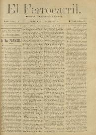 El Ferrocarril : periódico independiente y liberal. Cuarta época, tomo I, núm. 56, 14 de julio de 1898 | Biblioteca Virtual Miguel de Cervantes