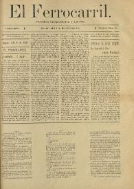 El Ferrocarril : periódico independiente y liberal. Cuarta época, tomo I, núm. 61, 31 de julio de 1898 | Biblioteca Virtual Miguel de Cervantes