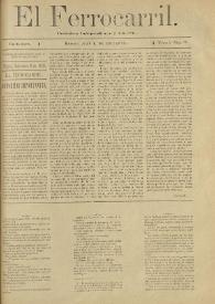 El Ferrocarril : periódico independiente y liberal. Cuarta época, tomo I, núm. 73, 11 de septiembre de 1898 | Biblioteca Virtual Miguel de Cervantes