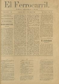 El Ferrocarril : periódico independiente y liberal. Cuarta época, tomo I, núm. 76, 22 de septiembre de 1898 | Biblioteca Virtual Miguel de Cervantes