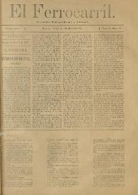 El Ferrocarril : periódico independiente y liberal. Cuarta época, tomo I, núm. 85, 23 de octubre de 1898 | Biblioteca Virtual Miguel de Cervantes