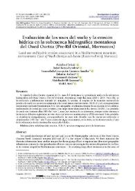 Evaluación de los usos del suelo y la erosión hídrica en la subcuenca hidrográfica montañosa del Oued Ourtza (Pre-Rif Oriental, Marruecos) / Abdellatif Tribak, Rafel Baena-Escudero, Inmaculada Concepción Guerrero-Amador, Zakariae Amhani, Mohammed Abahrour, Abdelkader El Garouani, Khalid Arari | Biblioteca Virtual Miguel de Cervantes