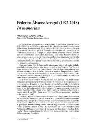 Federico Álvarez Arregui (1927-2018). "In memoriam"
 / Ambrosio Velasco Gómez | Biblioteca Virtual Miguel de Cervantes