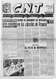 CNT : Boletín Interior del Movimiento Libertario Español en Francia. Segunda época, núm. 43, 26 de enero de 1946 | Biblioteca Virtual Miguel de Cervantes