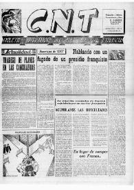 CNT : Boletín Interior del Movimiento Libertario Español en Francia. Segunda época, núm. 44, 2 de febrero de 1946 | Biblioteca Virtual Miguel de Cervantes