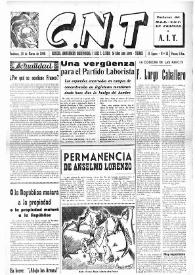 CNT : Boletín Interior del Movimiento Libertario Español en Francia. Segunda época, núm. 51, 28 de marzo de 1946 | Biblioteca Virtual Miguel de Cervantes