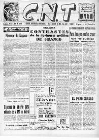 CNT : Boletín Interior del Movimiento Libertario Español en Francia. Segunda época, núm. 55, 20 de abril de 1946 | Biblioteca Virtual Miguel de Cervantes