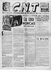 CNT : Boletín Interior del Movimiento Libertario Español en Francia. Segunda época, núm. 57, 1 de mayo de 1946 | Biblioteca Virtual Miguel de Cervantes