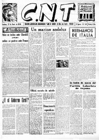 CNT : Boletín Interior del Movimiento Libertario Español en Francia. Segunda época, núm. 64, 22 de junio de 1946 | Biblioteca Virtual Miguel de Cervantes