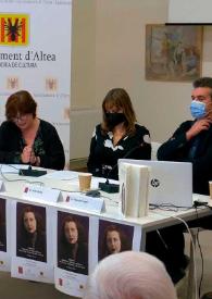 Presentació del llibre "Des de les fronteres del silenci. Aproximació crítica a l'obra de Carmelina Sánchez Cutillas" i de l'"Obra Completa de Carmelina Sánchez-Cutillas" / Verònica Cantó, M. Àngels Francés, Joan Borja i Ramon Ferrer | Biblioteca Virtual Miguel de Cervantes