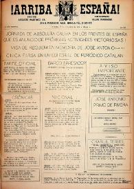 ¡Arriba España! (Manila, Filipinas). Núm. 249, 19 de noviembre de 1938 | Biblioteca Virtual Miguel de Cervantes