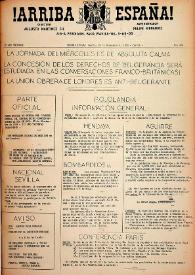 ¡Arriba España! (Manila, Filipinas). Núm. 253, 24 de noviembre de 1938 | Biblioteca Virtual Miguel de Cervantes