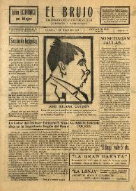 El Brujo. Trisemanario de información, combate y humorismo. Núm. 3, 7 de mayo de 1929 | Biblioteca Virtual Miguel de Cervantes