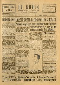 El Brujo. Trisemanario de información, combate y humorismo. Núm. 16, 8 de junio de 1929 | Biblioteca Virtual Miguel de Cervantes